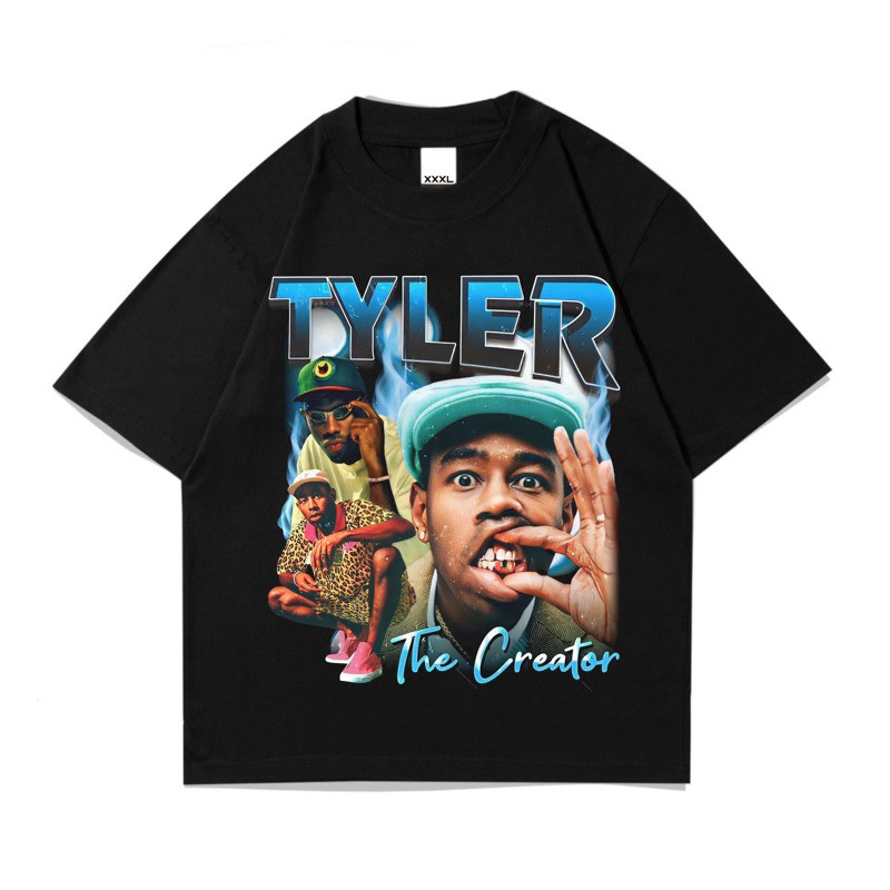 Jual TYLER The Creator T-Shirt| Tshirt Vintage Hitam Oversize| Rap tee ...