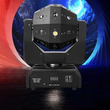 GVT Lampu Proyektor Disco Ball Moving Head 120W – 16 LED DMX512 RGB Untuk Pencahayaan Acara