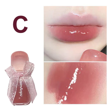 DAIMANPU Clear Mirror Lip Glaze Water Gloss Jelly Lip Tint Whitening Lipstick GY