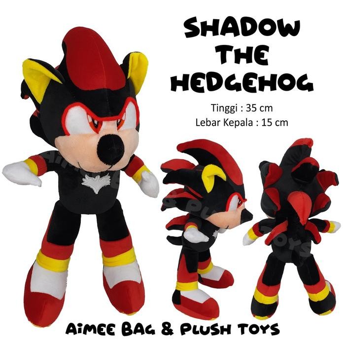 Jual promo -[satuan] Boneka SHADOW THE HEDGEHOG (Sonic Hitam) | Shopee ...