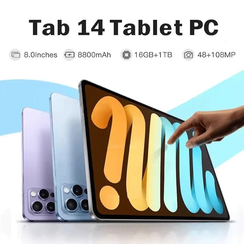 Jual 2025 Global Version Tab 14 Pad Tablet PC 8 in Android 12.0 16G+1TB ...