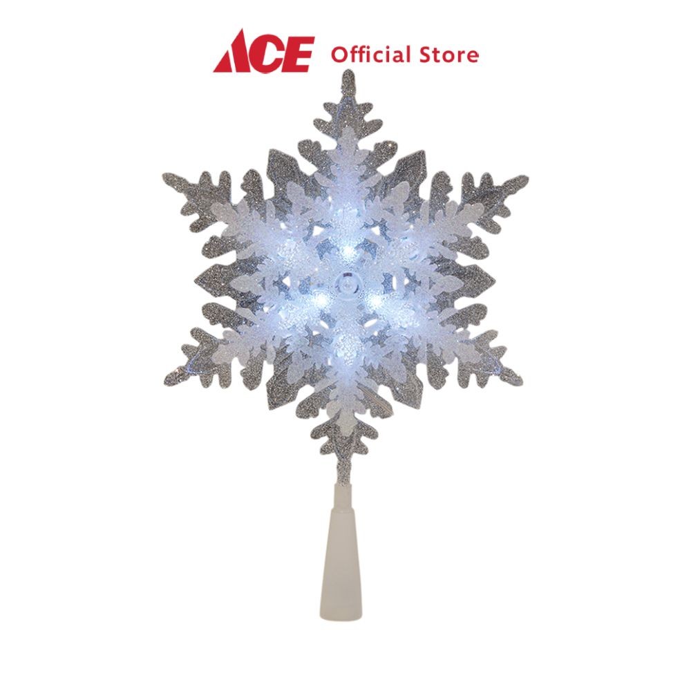 Jual Noelle 34 5 Cm Hiasan Puncak Pohon Natal Christmas Snowflake