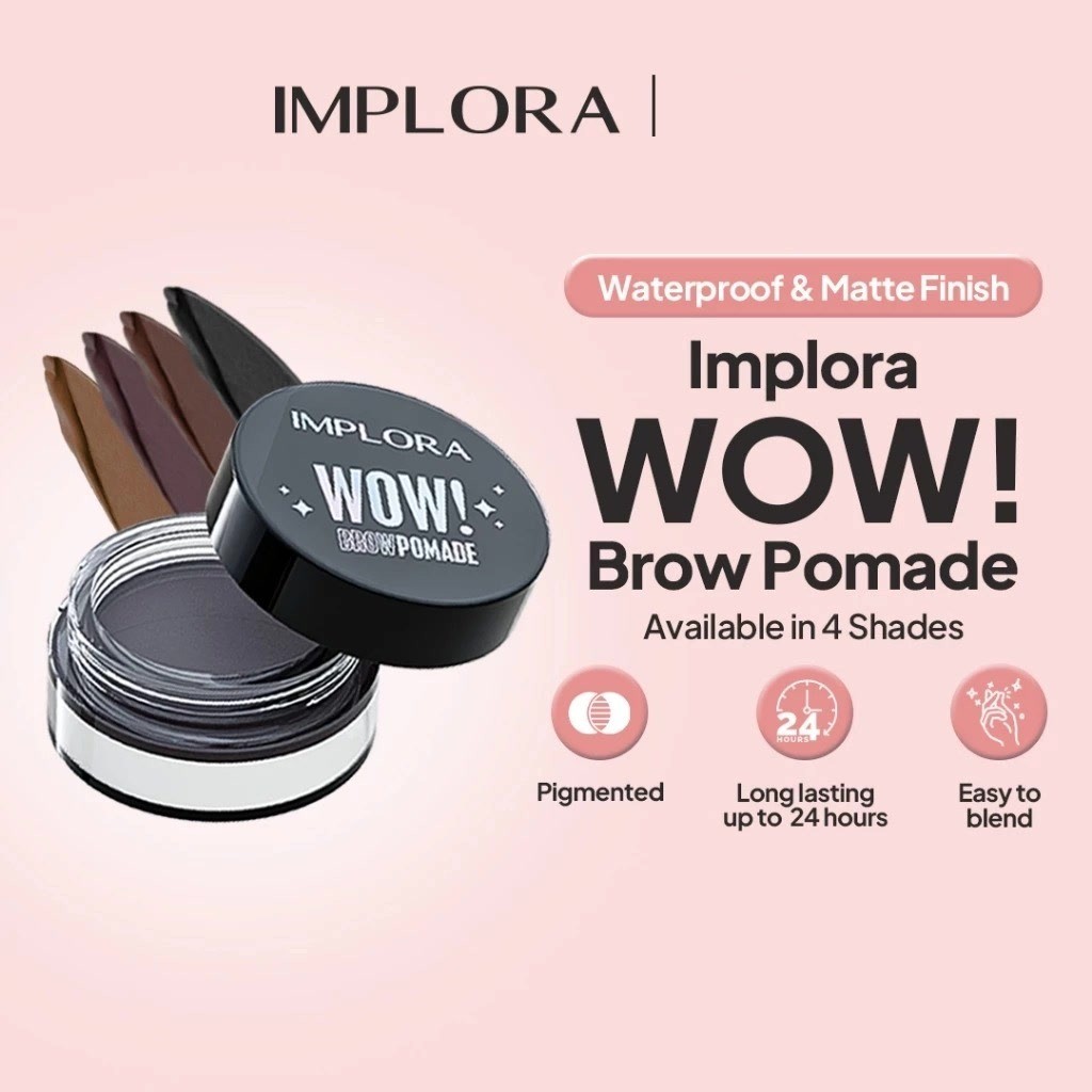 Jual Implora Wow Brow Pomade | Merah Jingga Official | Shopee Indonesia