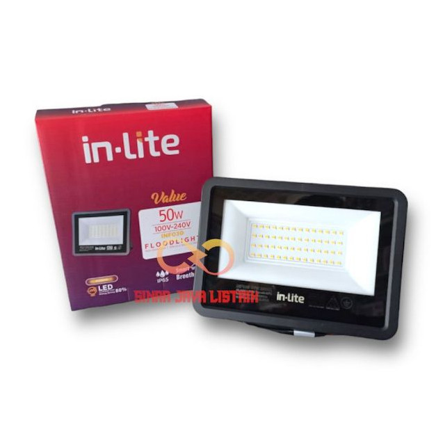 Jual Lampu Sorot LED Inlite INF030/INF060 50 Watt GARANSI / Floodlight ...