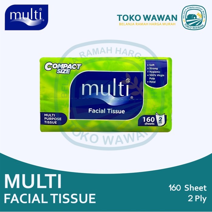Jual Tissue MULTI Facial Compact Size Isi 160 Sheet - 2 Ply / Tisu ...
