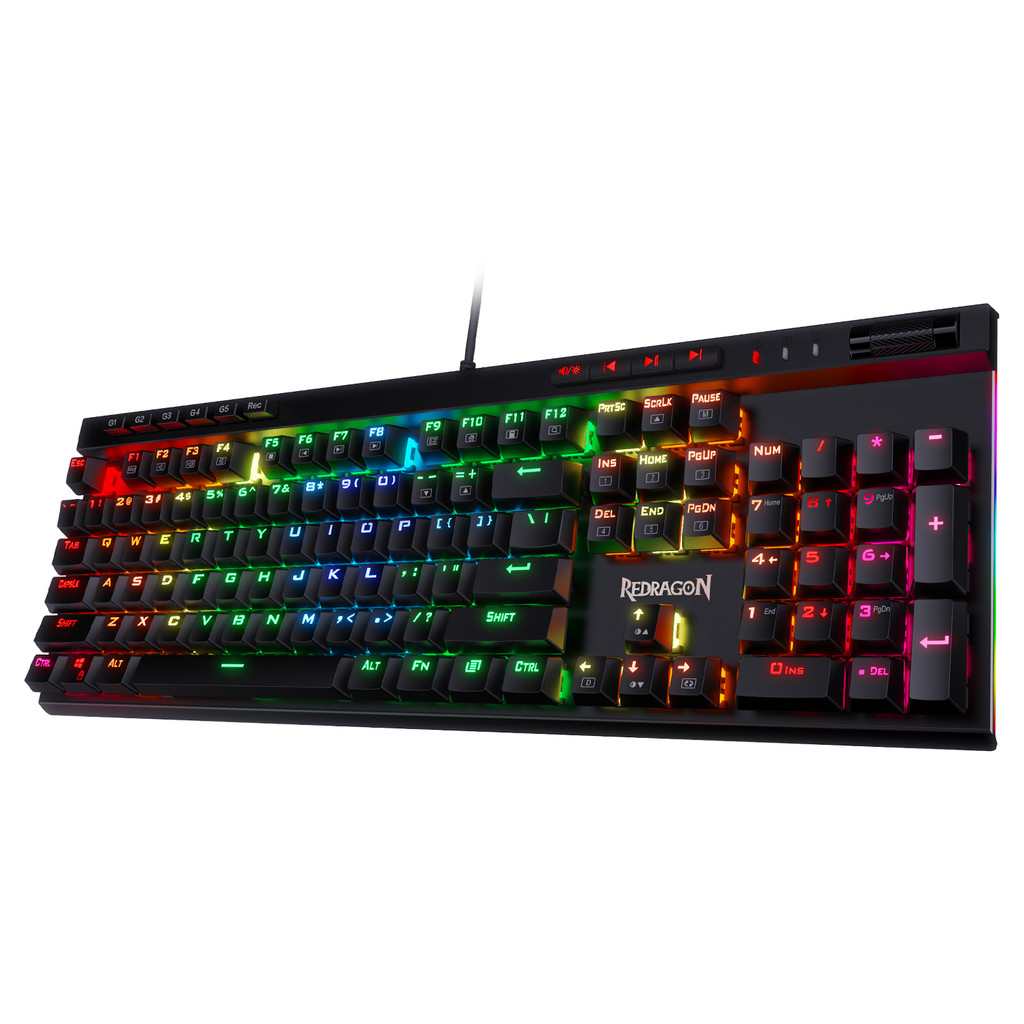 Jual Redragon K580 VATA RGB 104 Keys LED USB Backlit Mechanical Gaming ...
