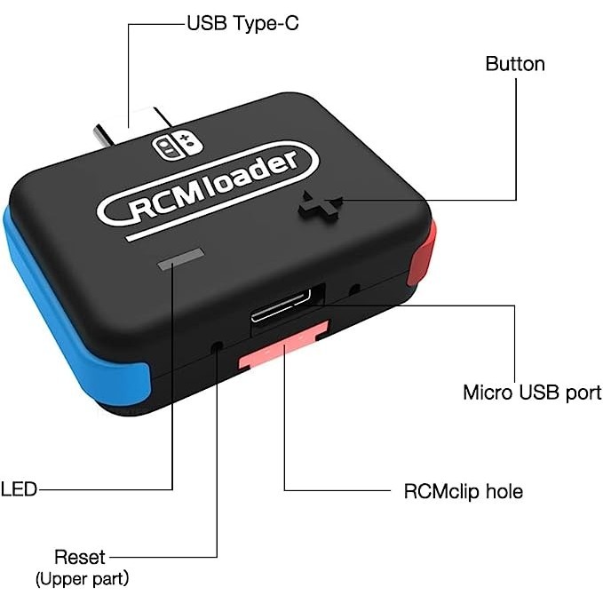 Jual BEST -Sky P Rcm Loader Nintendo Switch Dongle Atmoshphere V5 Black ...