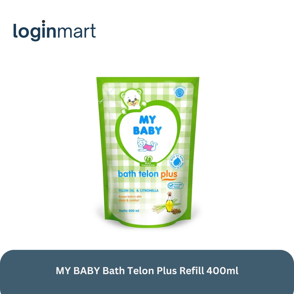 Jual MY BABY Bath Telon Plus Refill 400ml | Shopee Indonesia