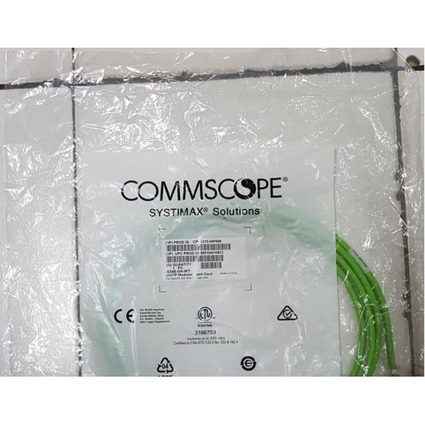 Jual Systimax Commscope Patch Cord cat.6 9FT cat6 3Mtr Green GS8E-GN ...