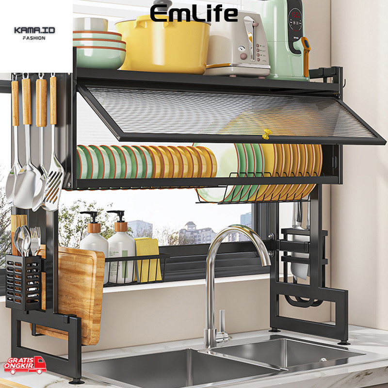 Jual Peralatan Rumah / Rak Piring Wastafel Tertutup Rak Dapur Stainless ...