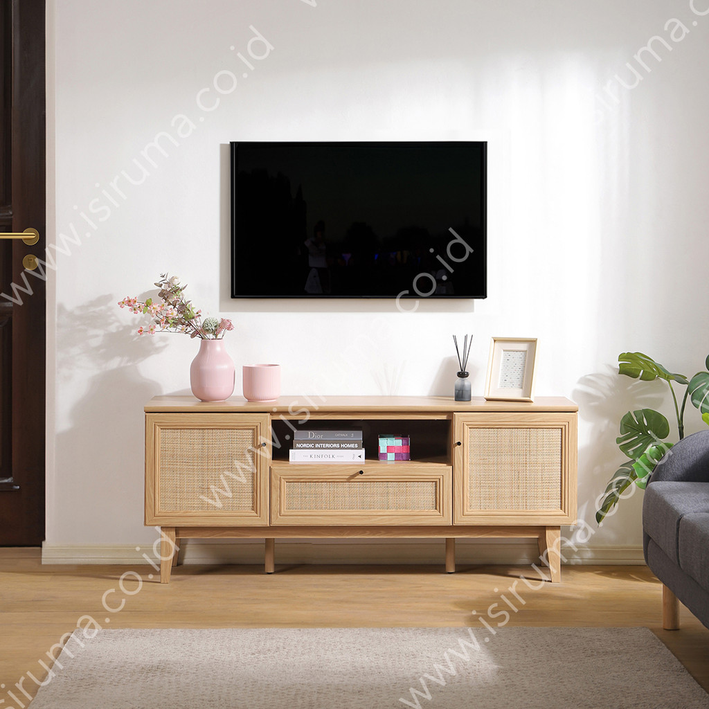 Jual ISIRUMA - Meja TV Minimalis Buffet Rak TV 150 FINLEY | Shopee ...