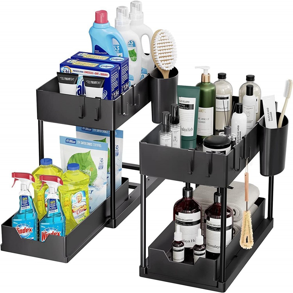 Jual Under Sink Organizer and Storage, Kitchen Organization Rack with ...