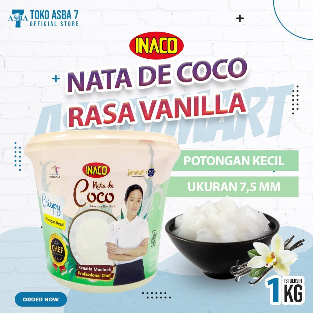 Jual INACO NATA DE COCO CRISPY POTONGAN KECIL 1 KG | Shopee Indonesia