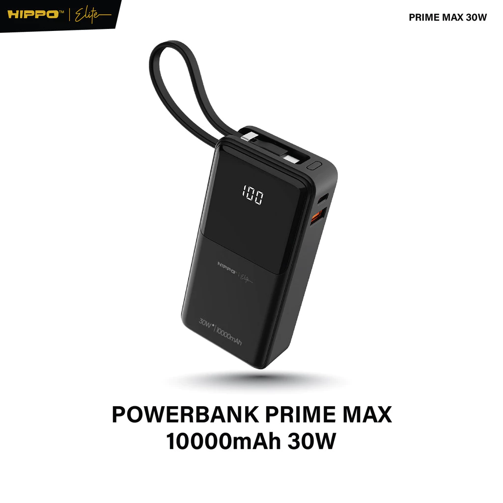 Hippo Elite PowerBank Prime Max PD 30W 10000mah Ultra Speed Super Fast Charging