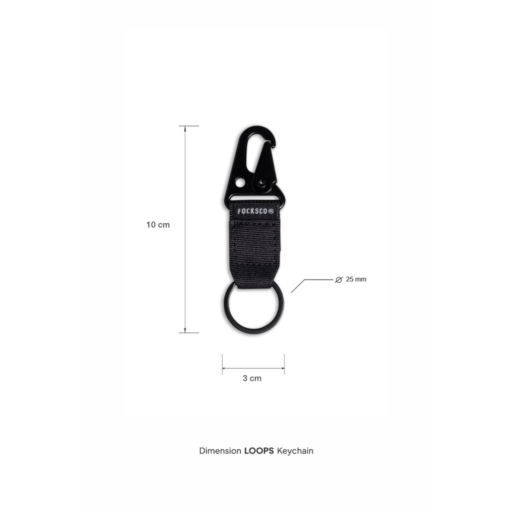 Jual FOCKSCO Loops Keychain Ring Gantungan Kunci 25 mm | Shopee Indonesia