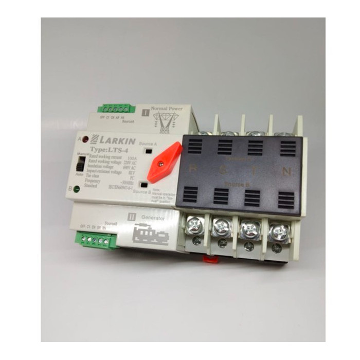 Jual LARKIN COS ATS 4 Pole 100A Motorized LTS2-S-100/4P Modul Otomatis ...