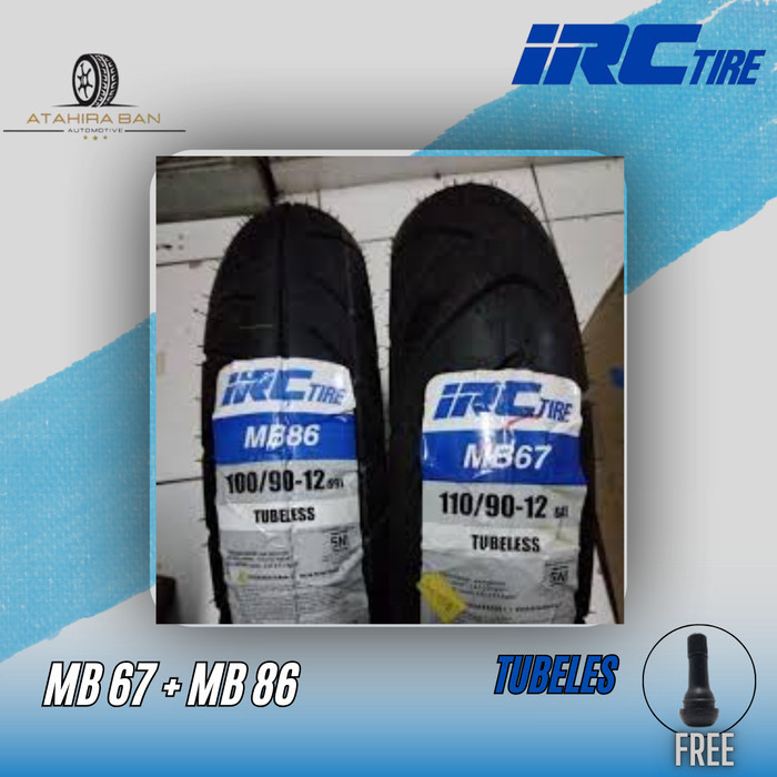 Jual BAN IRC RING 12 100/90 110/90 MB67_MB86 SATUAN/SEPASANG BAN ...