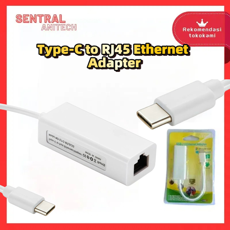 Jual Usb 2.0 to ethernet Rj45/TYPE C to ethernet Rj45 | Shopee Indonesia