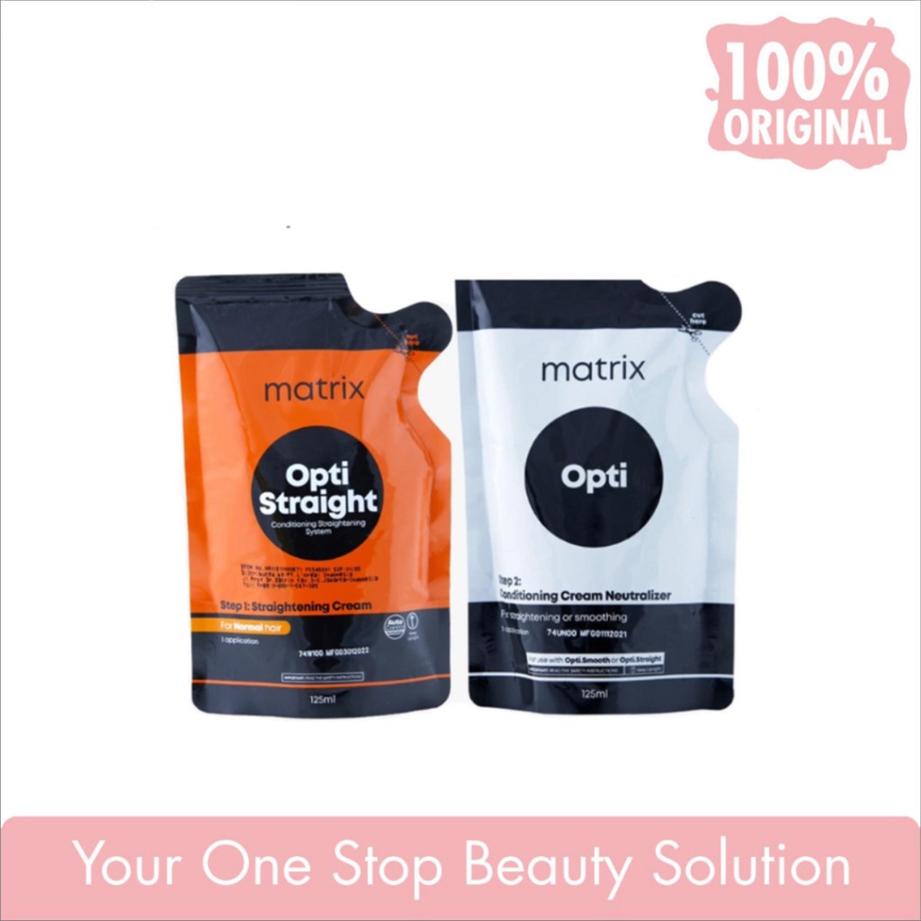 Jual MATRIX Opti Straight Resistant Sachet | Obat Bonding | Rebonding ...