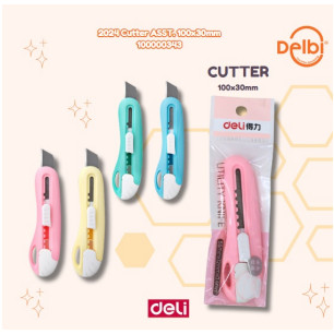 Jual Deli 2024 Cutter Sekolah, Design untuk Anak-anak, Bahan ABS, Silet ...
