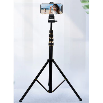 Tripod HP Metalic Tebal 2.1 Meter Type X21 Tripod HP 2.1 Meter Tripod Handphone Chrome Gratis