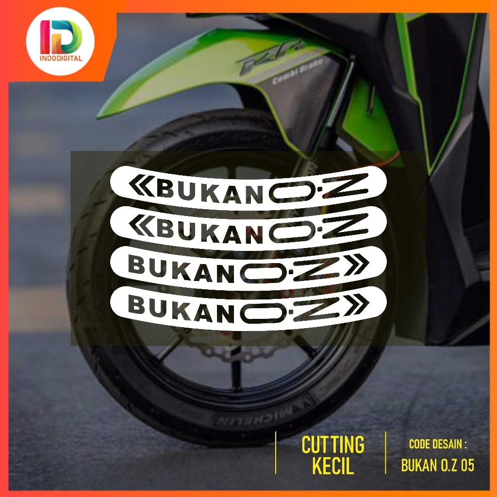 Jual Stiker Velg Bukan OZ / Sticker Velg Bukan O.Z / Stiker Universal ...