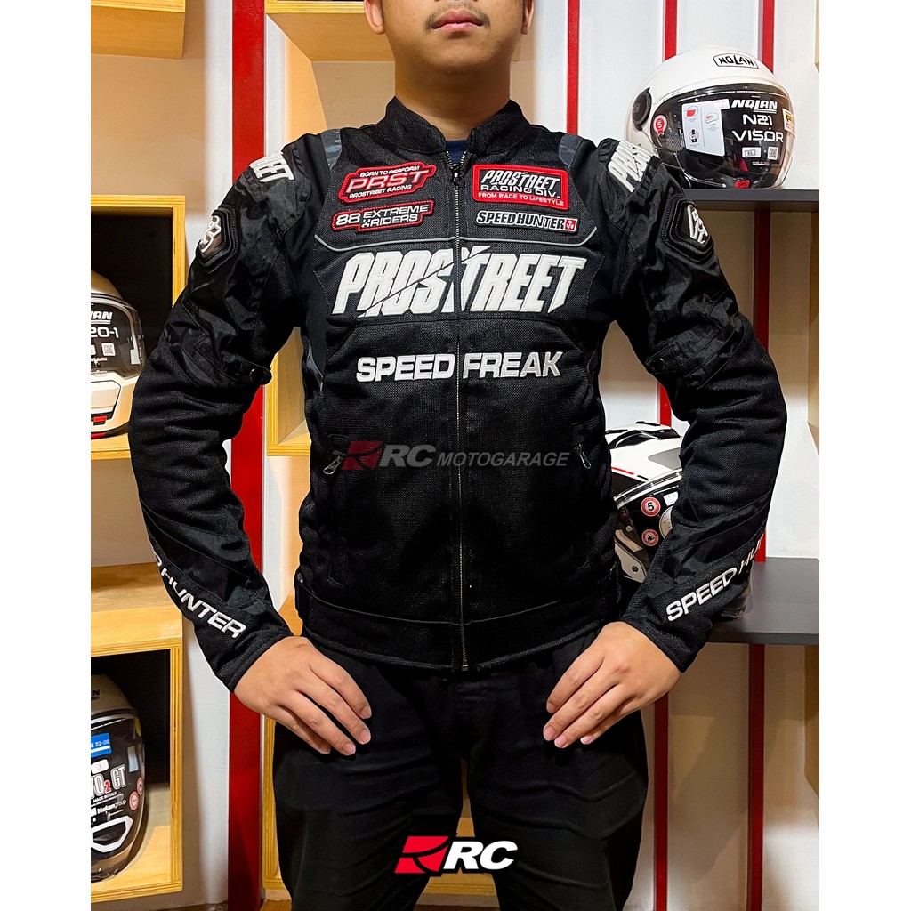 Jual Jaket Motor - Prostreet Majestic with Protector Black Original