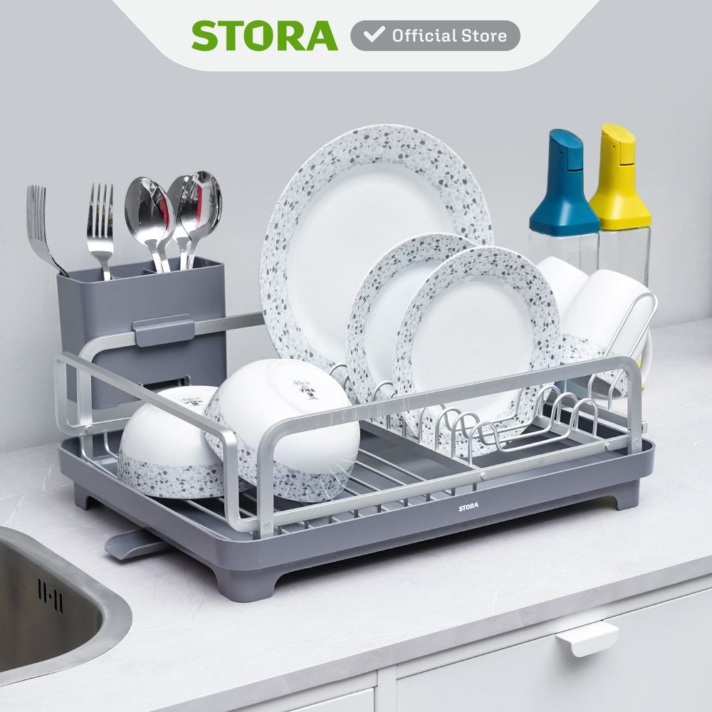 Jual Stora Luminos Rak Piring Aluminium - Silver Dish Rack Tempat ...