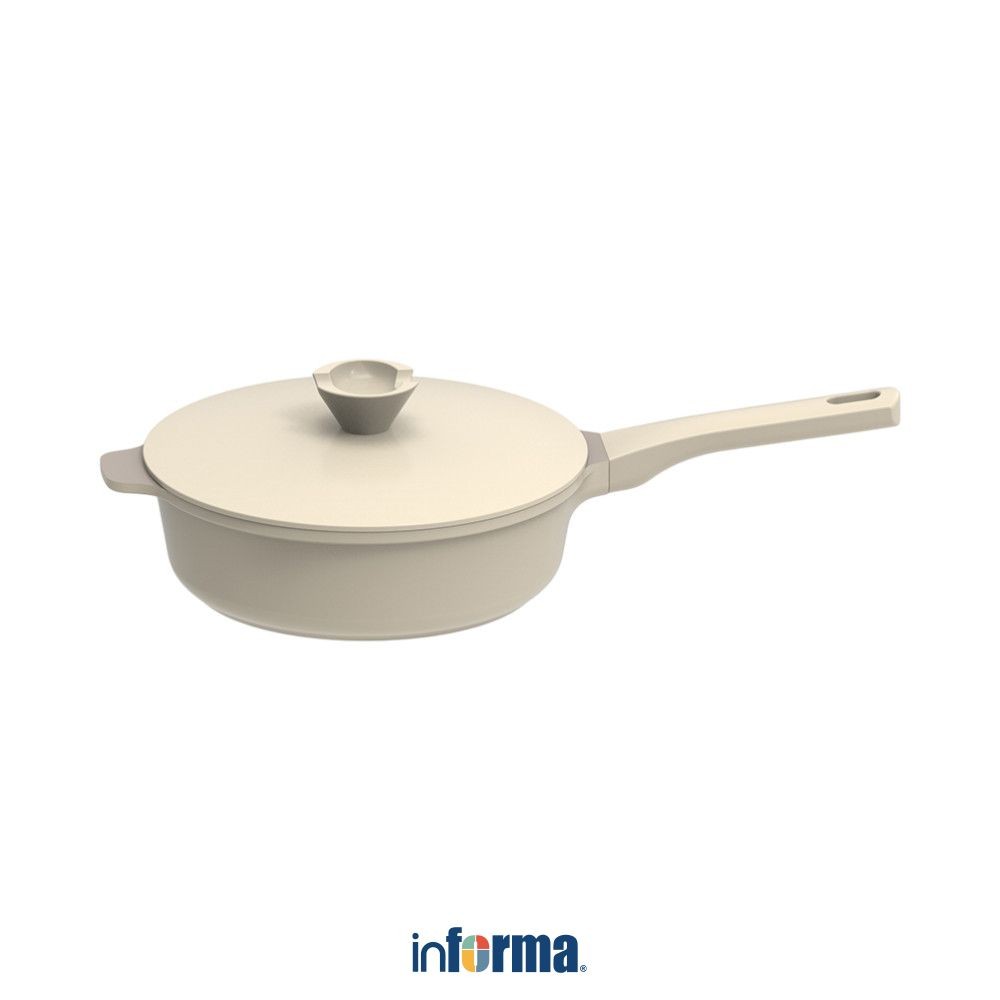 Jual Informa Cooking Color 24 cm Set Zena Wajan Penggorengan - Krem ...