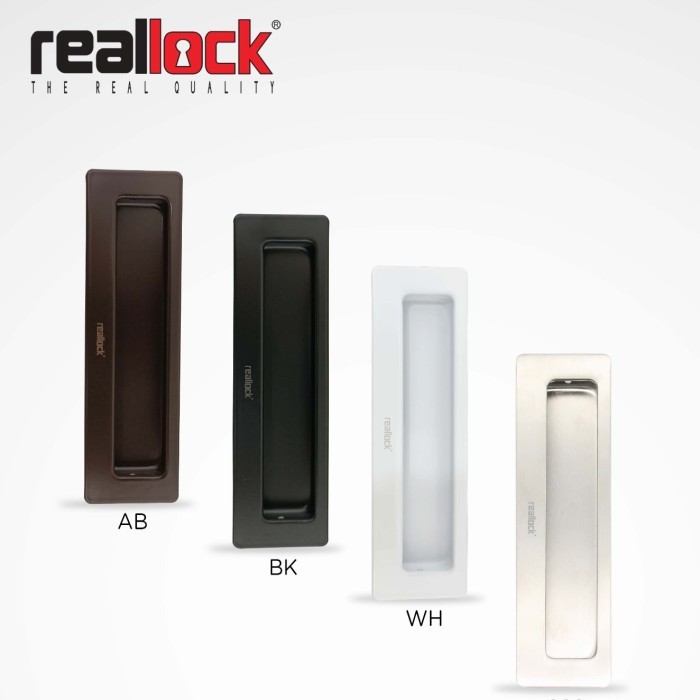 Jual Handle Tanam Coak Ellvio untuk Pintu Sliding warna : white/black ...
