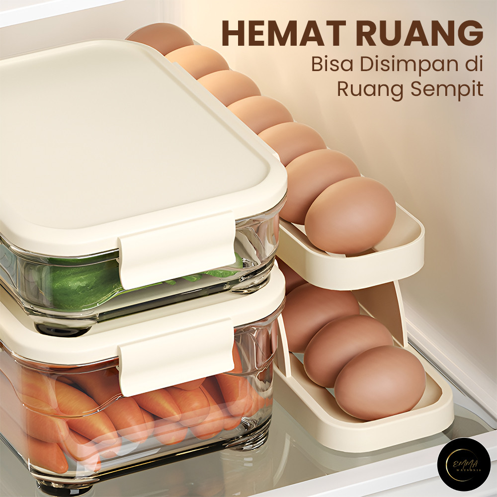 Jual EM Rak Penyimpanan Telur Praktis 4 Tingkat Box Telur Minimalis ...