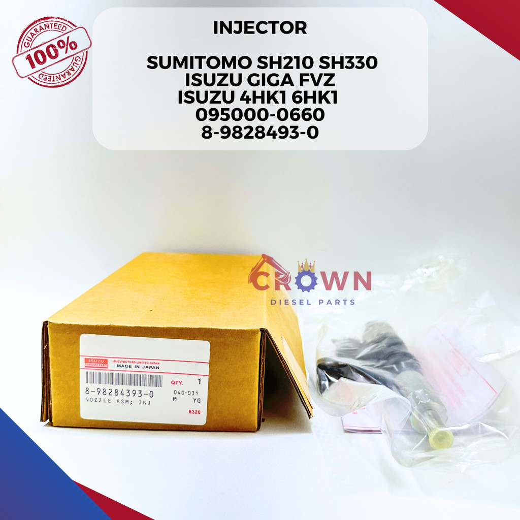 Jual Injector Sumitomo SH 210 SH 330 Isuzu Giga FVZ 285 PS 4HK1 6HK1 ...