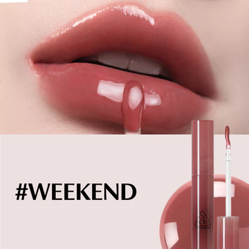 3CE Drop Glow Gel Lip Gloss Lipgloss Shiny Lembab Glowing Tidak Lengket Bersinar Liptint Korean