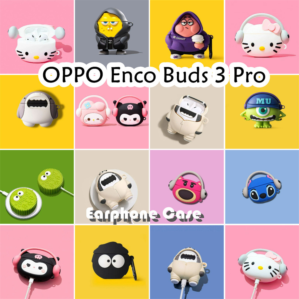 【variety】Untuk OPPO Enco Buds Pro Case Kreatif Kartun Soft Silikon  Earphone Case