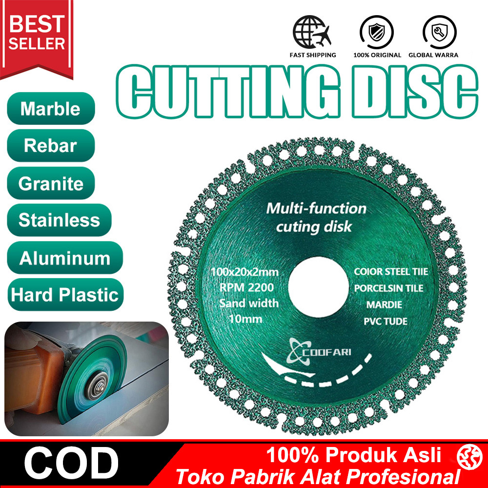 Jual 6 In 1 4Inch Diamond Saw Blade Memotong Roda 100Mm Metal Cutting ...