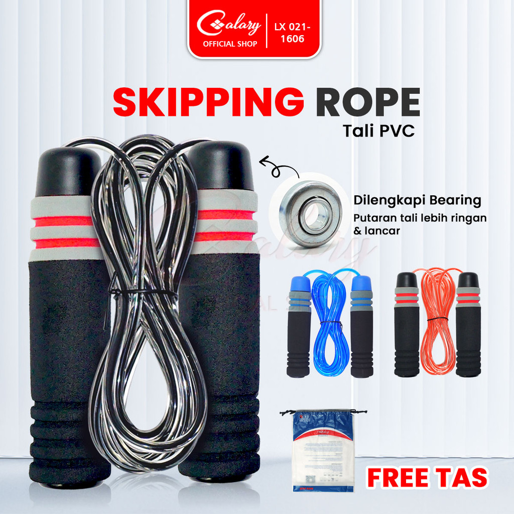 Jual CALARY Skipping Rope Lompat Portable Active Tali Jump Rope Latihan ...