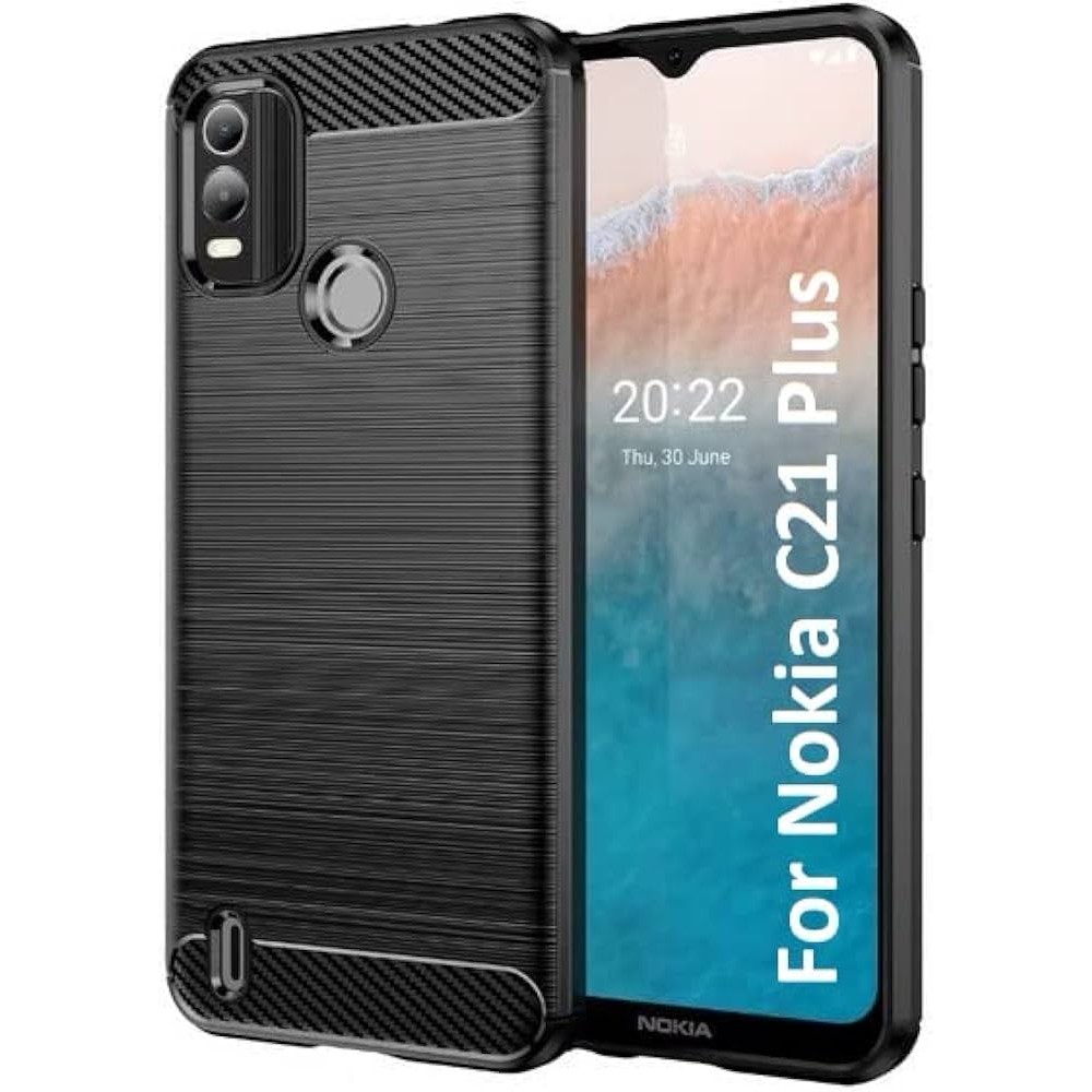 Jual CASE NOKIA C21 C21 PLUS C31 SILICONE CARBON FIBER TPU DRAWING SLIM ...