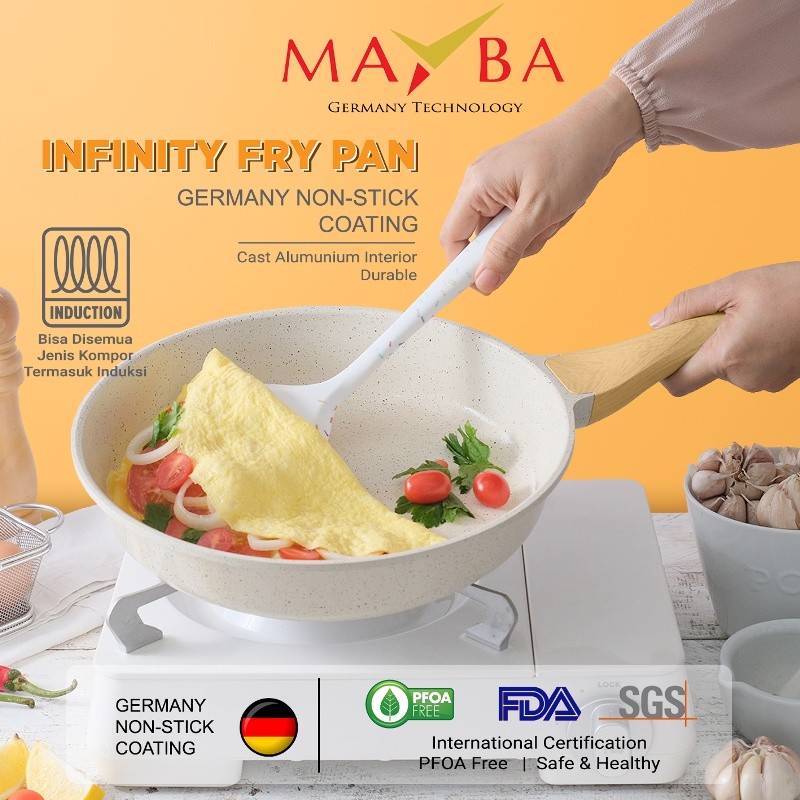 Jual MAYBA - PANCI INFINITY Skillet Fry Pan 20 CM Penggorengan Glowing ...