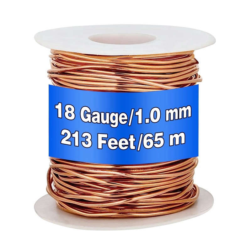 Jual 99.9% Dead Soft Copper Wire, 18 Gauge/ 1 Mm Diameter, 1 Pound ...
