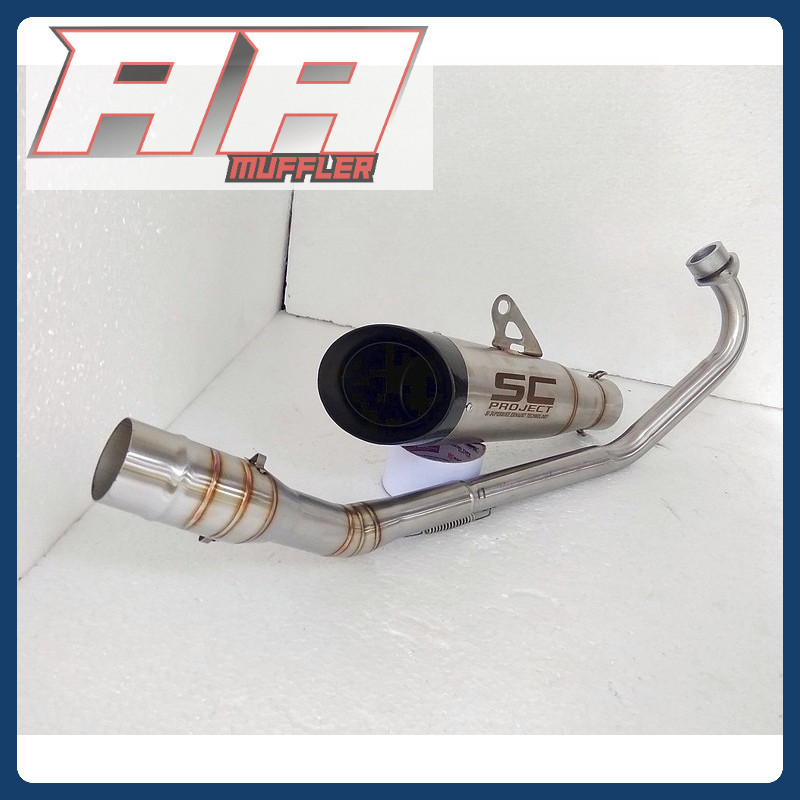 Jual Yamaha R15/MT15 EXHAUST FULL SYSTEM SC PROJECT RACING EXHAUST FOR ...