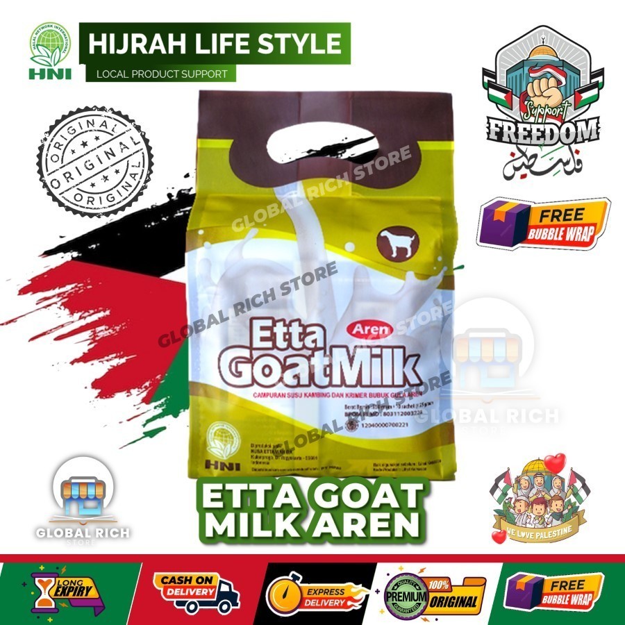 Jual Halal ETTA GOAT MILK AREN susu kualitas no 1 - HNI HPAI | Shopee ...