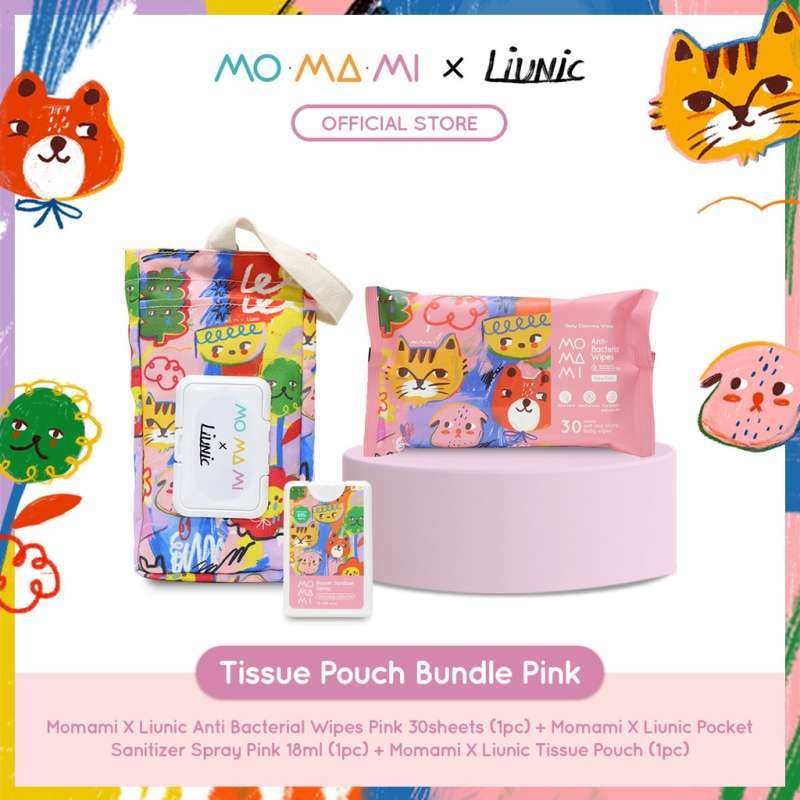 Jual bundle MOMAMI x Liunic Tissue Pouch | Shopee Indonesia