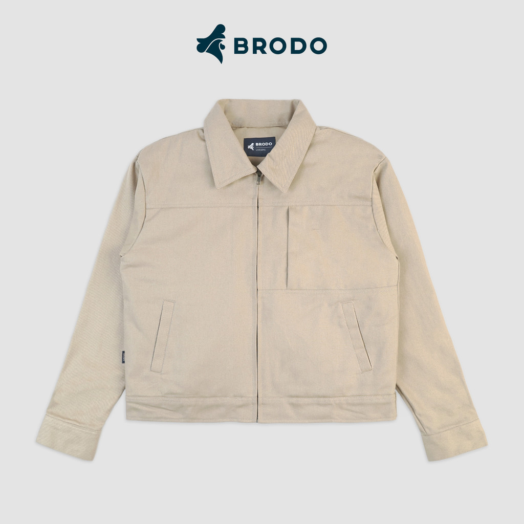 Jual BRODO - Sphiro Work Jacket Khaki | Shopee Indonesia