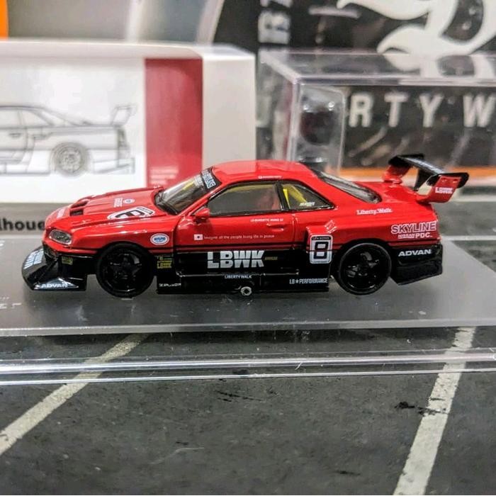 Jual HJ99 Diecast CM Model LBWK Nissan Skyline Super Sillhouette ER34 ...