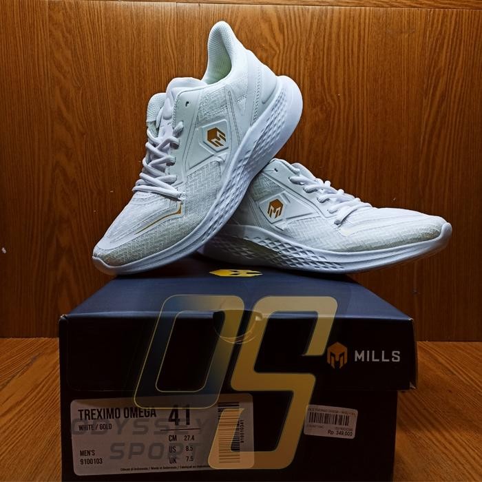 Jual Sepatu Mills TREXIMO OMEGA (White/Gold) 100% ORIGINAL!!! - 37 ...