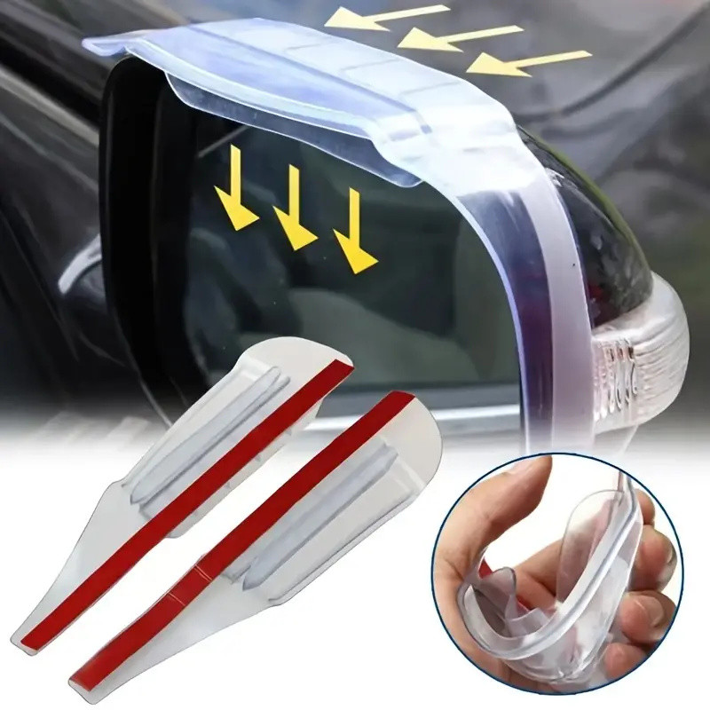 Jual 1Pair Air Drying Style Universal Car Rear View Mirror Rain Cover ...