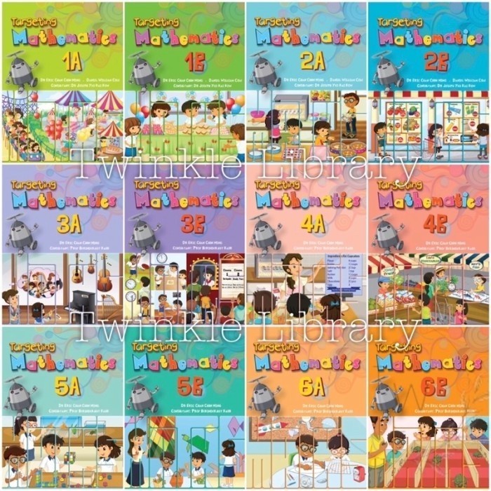 Jual BUKU CETAK Targeting Mathematics 1A 1B 2A 2B 3A 3B 4A 4B 5A 5B 6A ...