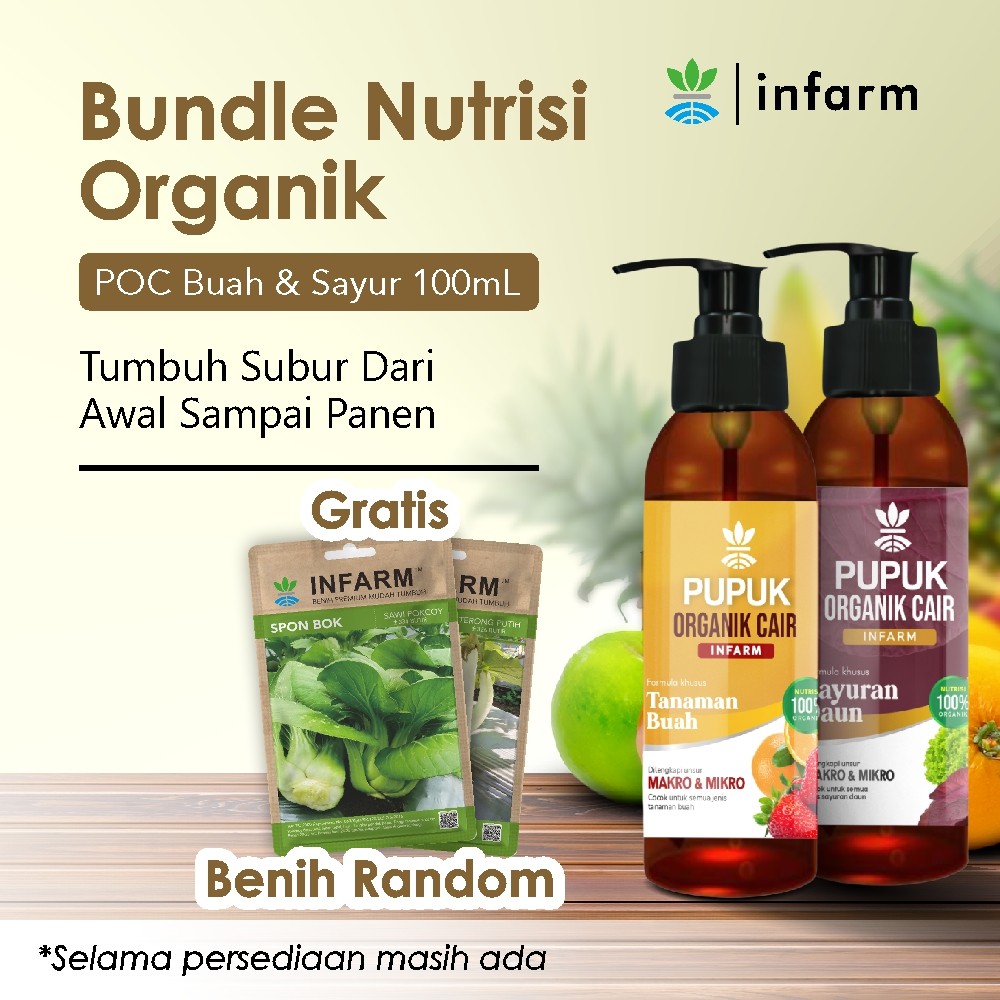 Jual INFARM - Paket Nutrisi Organik Mini Pupuk Organik Cair POC Pupuk