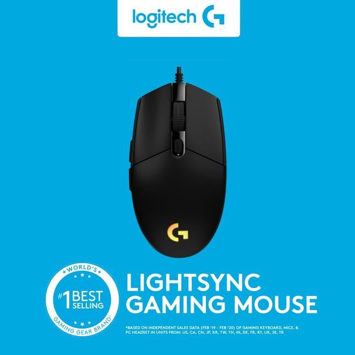 Jual LOGITECH G203 LIGHTSYNC RGB PRODIGY MOUSE GAMING MACRO WIRED G 203 ...