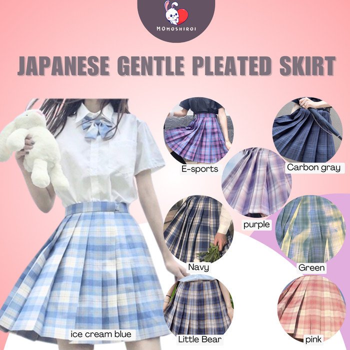 Jual LY (S1) Japanese Gentle Pleated Skirt Pocket Fashion JK